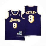 Camiseta Los Angeles Lakers Kobe Bryant #8 Retro Violeta